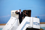 Arrival of US President Obama