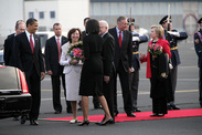 Arrival of US President Obama
