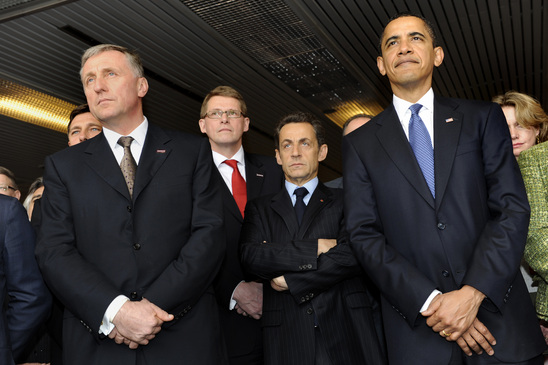 Topolánek, Vanhanen, Sarkozy, Obama 