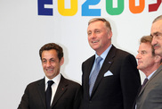 Sarkozy,Topolánek, Kouchner,Schwarzenberg
