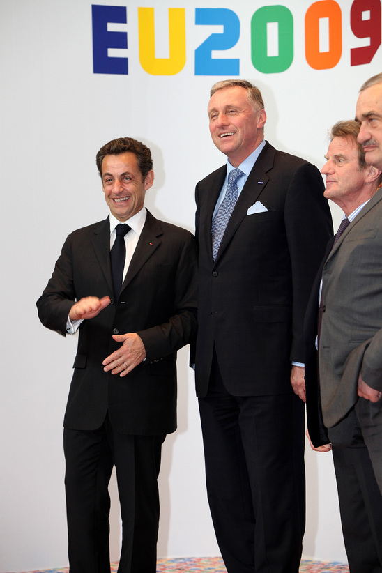 Sarkozy,Topolánek, Kouchner,Schwarzenberg
