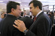 Alexandr Vondra, Mikheil Saakashvili 