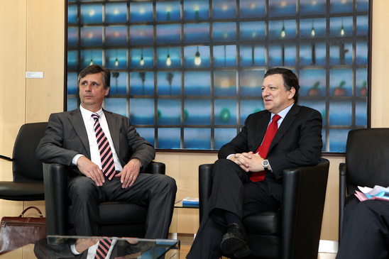 Jan Fischer, José Manuel Barroso 